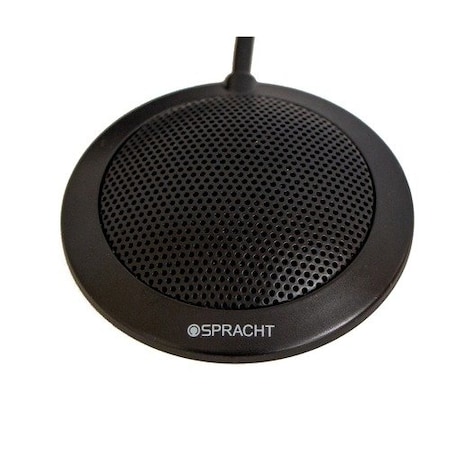 Spracht Microphone, USB 2.0,360-degree, w/6ft  USB Cable, Metal, BK SPTMIC2010